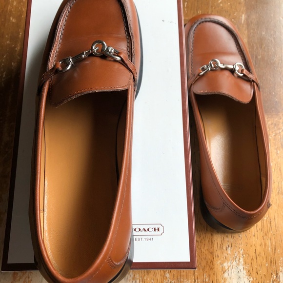COACH CHERI Loafer Cognac, Size 7 - Picture 3 of 16